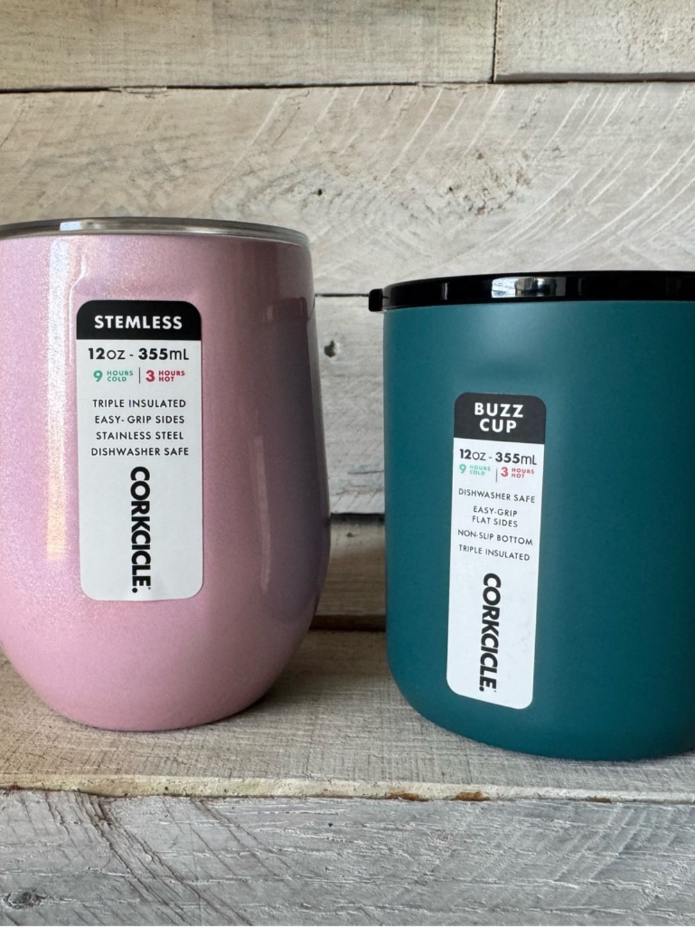 Corkcicle Stemless and Buzz Cup Set